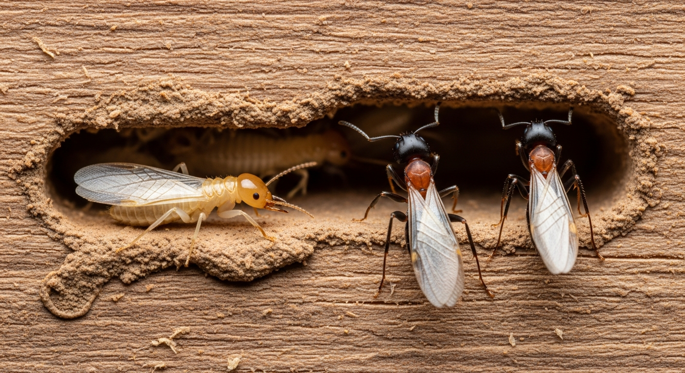 Carpenter Ants vs Termites: How to Tell Them Apart